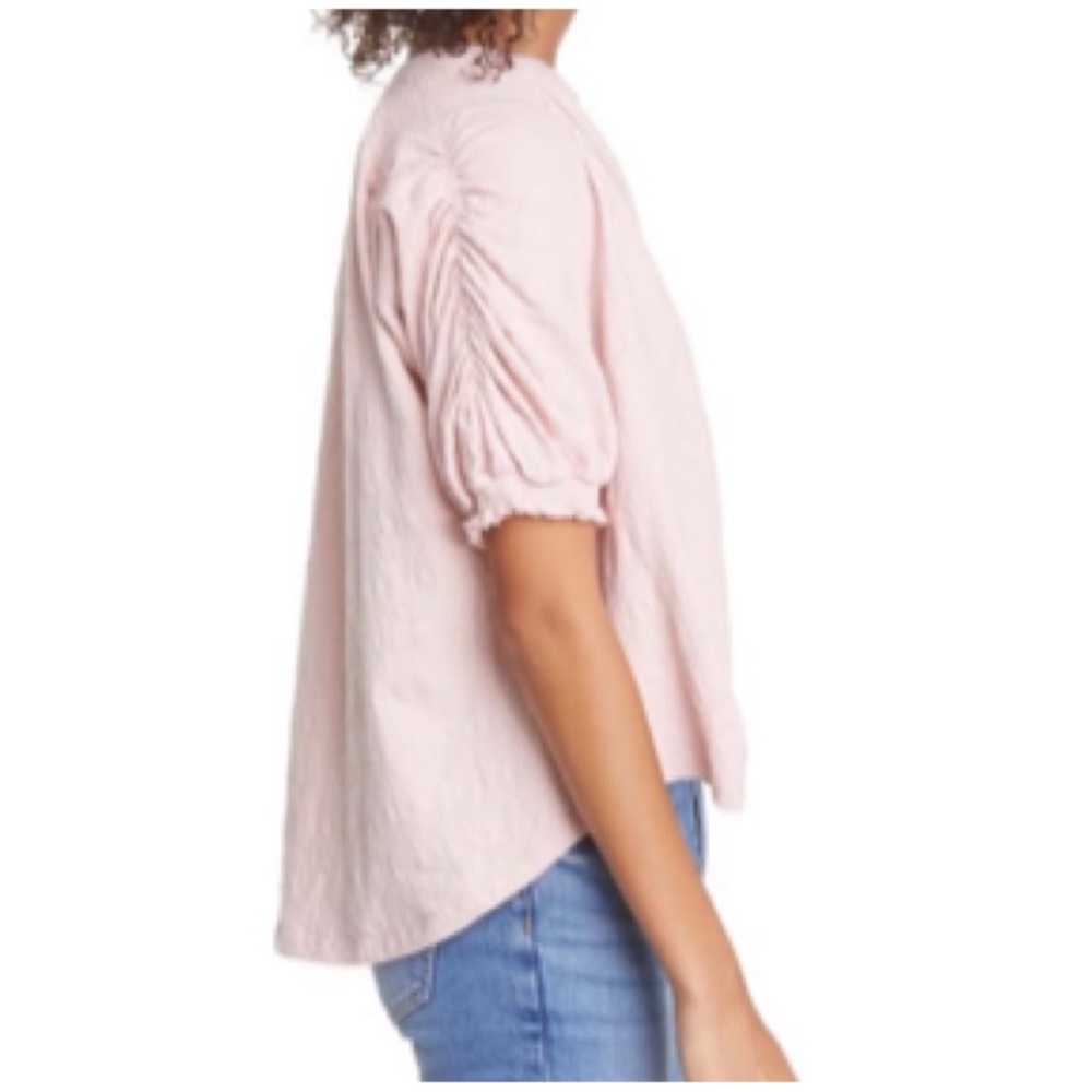 Free People Fever Dream Oversized Slouchy Split Neck Knit Top - Picture 3 of 10